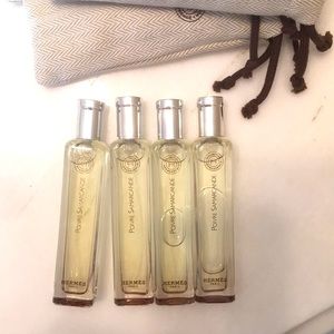 HERMES! Set of 3 new Hermes Poivre Samarcande travel Eau de Toilettes. 15 ml ea.